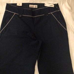 Old Navy Navy Blue Nautical Wide Leg Pants Sz 8